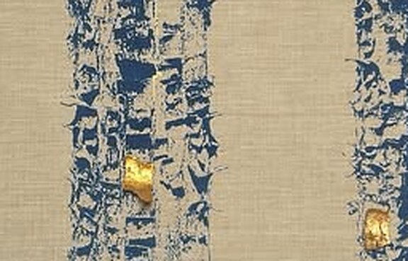 «Memorias Visibles VII», cianotipia sobre lino de Sara Tana